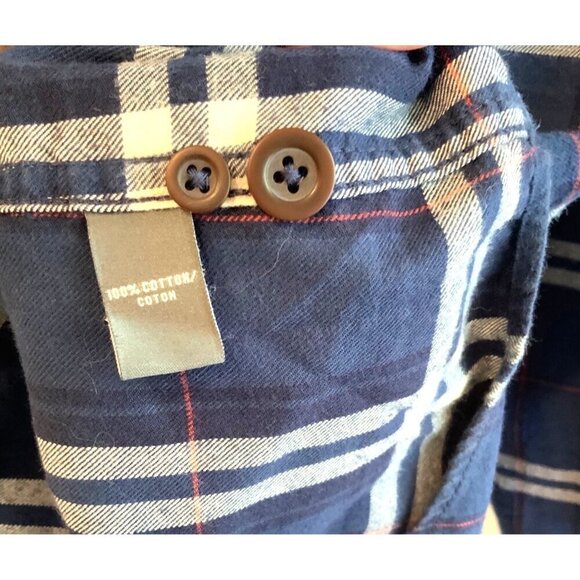 Abercrombie & Fitch mens light fleecy plaid shirt / shacket 46ch 31L - Picture 6 of 6